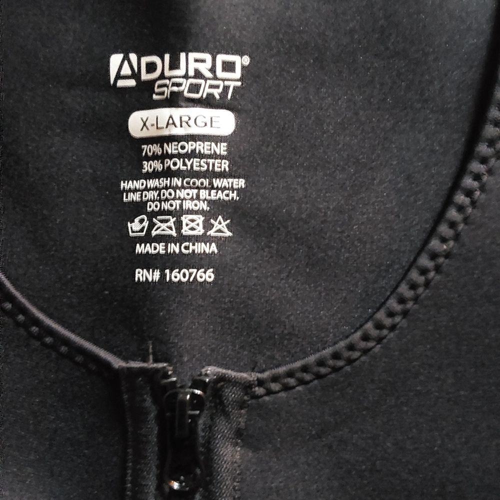 NWT Aduro Sport Sauna Sweat Vest, Black, XL - Picture 6 of 6